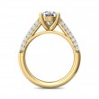 FlyerFit® 14K Yellow Gold Micropave Engagement Ring