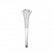 FlyerFit® Platinum Micropave Engagement Ring