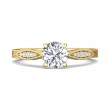 FlyerFit® 18K Yellow Gold Vintage Engagement Ring