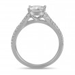 FlyerFit® Platinum Split Shank Engagement Ring