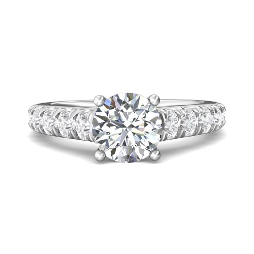 FlyerFit&reg; 14K White Gold Encore Engagement Ring