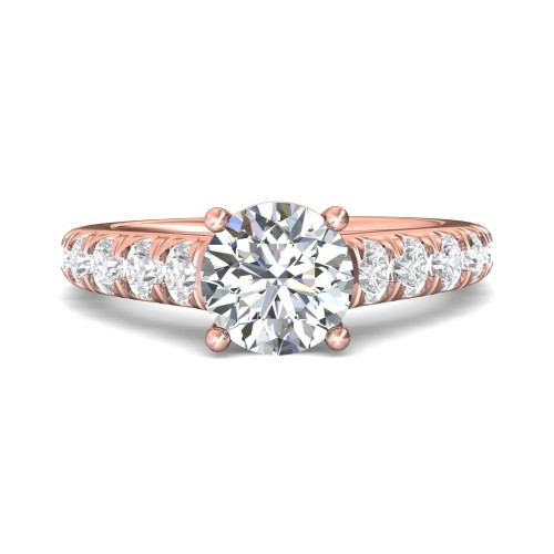 FlyerFit&reg; 18K Pink Gold Encore Engagement Ring