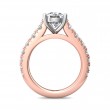 FlyerFit® 14K Pink Gold Shank And White Gold Top Encore Engagement Ring