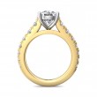 FlyerFit® 18K Yellow Gold Shank And White Gold Top Encore Engagement Ring