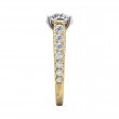 FlyerFit® 18K Yellow Gold Shank And White Gold Top Encore Engagement Ring