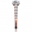 FlyerFit® 14K Pink Gold Shank And White Gold Top Encore Engagement Ring