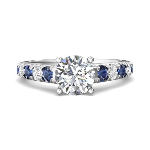 FlyerFit&reg; Platinum Encore Engagement Ring