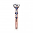 FlyerFit® 18K Pink Gold Shank And White Gold Top Encore Engagement Ring