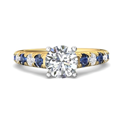 FlyerFit&reg; 14K Yellow and 14K White Gold Encore Engagement Ring