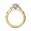 FlyerFit® 18K Yellow Gold Shank And White Gold Top Encore Engagement Ring