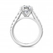 FlyerFit® 14K White Gold Micropave Engagement Ring