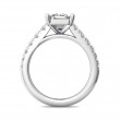 FlyerFit® 14K White Gold Micropave Engagement Ring