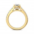 FlyerFit® 14K Yellow Gold Micropave Engagement Ring