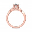 FlyerFit® 14K Pink Gold Split Shank Engagement Ring