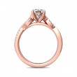 FlyerFit® 14K Pink Gold Split Shank Engagement Ring