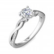 FlyerFit® 14K White Gold Split Shank Engagement Ring