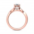 FlyerFit® 14K Pink Gold Split Shank Engagement Ring