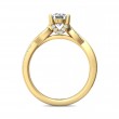 FlyerFit® 14K Yellow Gold Split Shank Engagement Ring