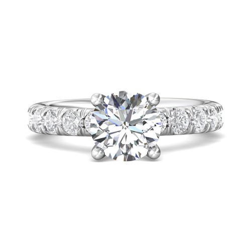 FlyerFit&reg; 18K White Gold Encore Engagement Ring