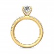 FlyerFit® 14K Yellow Gold Micropave Engagement Ring