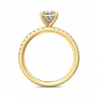 FlyerFit® 14K Yellow Gold Micropave Engagement Ring
