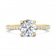FlyerFit® 14K Yellow Gold Micropave Engagement Ring