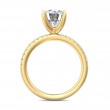 FlyerFit® 14K Yellow Gold Micropave Engagement Ring