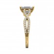 FlyerFit® 14K Yellow Gold Split Shank Engagement Ring