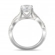 FlyerFit® 14K White Gold Split Shank Engagement Ring