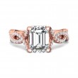 FlyerFit® 14K Pink Gold Split Shank Engagement Ring