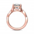 FlyerFit® 14K Pink Gold Split Shank Engagement Ring