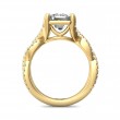 FlyerFit® 14K Yellow Gold Split Shank Engagement Ring