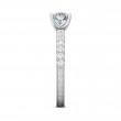 FlyerFit® Platinum Vintage Engagement Ring