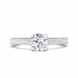 FlyerFit® 14K White Gold Vintage Engagement Ring