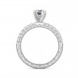FlyerFit® 14K White Gold Vintage Engagement Ring