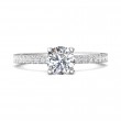 FlyerFit® 18K White Gold Vintage Engagement Ring