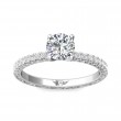FlyerFit® 18K White Gold Vintage Engagement Ring
