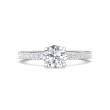 FlyerFit® 14K White Gold Vintage Engagement Ring