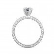 FlyerFit® 14K White Gold Vintage Engagement Ring