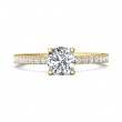 FlyerFit® 14K Yellow Gold Vintage Engagement Ring