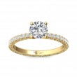 FlyerFit® 14K Yellow Gold Vintage Engagement Ring