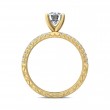 FlyerFit® 14K Yellow Gold Vintage Engagement Ring