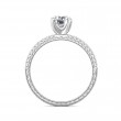 FlyerFit® 14K White Gold Vintage Engagement Ring