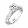 FlyerFit® 18K White Gold Encore Engagement Ring