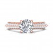 FlyerFit® 18K Pink Gold Encore Engagement Ring