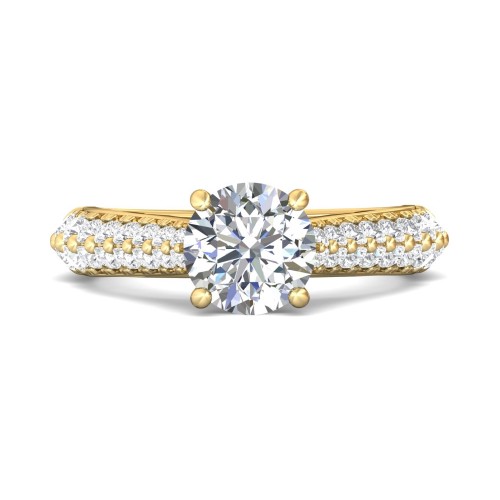 FlyerFit&reg; 18K Yellow Gold Encore Engagement Ring