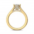 FlyerFit® 14K Yellow Gold Split Shank Engagement Ring