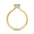 FlyerFit® 14K Yellow Gold Micropave Engagement Ring