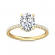 FlyerFit® 14K Yellow Gold Micropave Engagement Ring