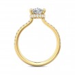 FlyerFit® 14K Yellow Gold Micropave Engagement Ring